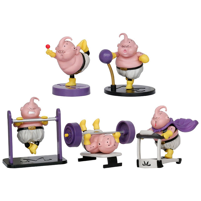 Set 5 Figuras Majin Buu Gym 7-10cm