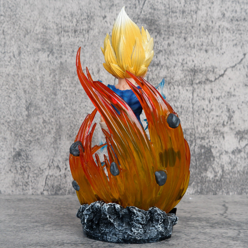 Figura Majin Vegeta SSJ con Efectos Dragon Ball 22cm