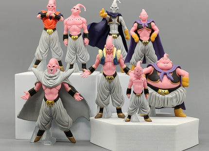 Set de 8 Figuras Majin Buu - Dragon Ball Z 10.5cm Aprox