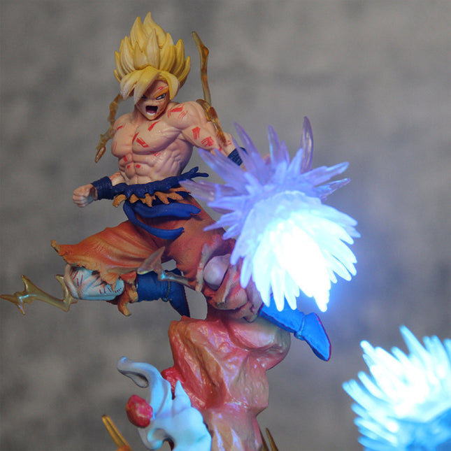 Figura Goku vs Freezer 20cm con Luz