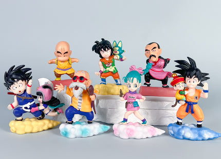 Set 7 Figuras Dragon Ball Nube Colorida 11cm