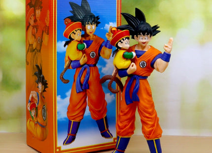 Figura de Colección Goku con Gohan Niño - Dragon Ball Z 30cm Aprox