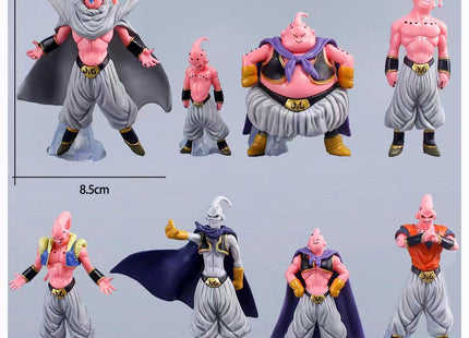 Set de 8 Figuras Majin Buu - Dragon Ball Z 10.5cm Aprox