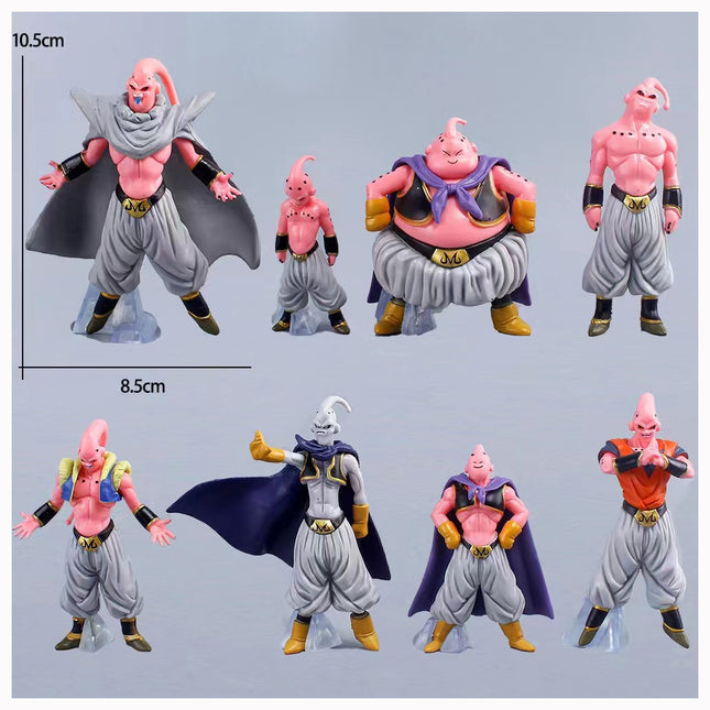 Set de 8 Figuras Majin Buu - Dragon Ball Z 10.5cm Aprox