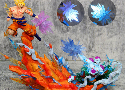Figura Goku vs Freezer 20cm con Luz