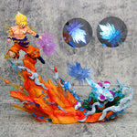 Figura Goku vs Freezer 20cm con Luz