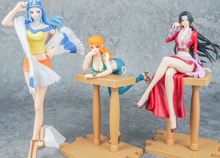 Set Premium 5 Figuras 20cm con Bases - One Piece (Luffy, Ace, Nami, Vivi, Hancock)