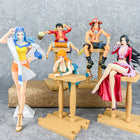 Set Premium 5 Figuras 20cm con Bases - One Piece (Luffy, Ace, Nami, Vivi, Hancock)