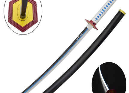 Katana Nichirin de Giyu Tomioka Hoja Acero + Vaina - Demon Slayer 103cm