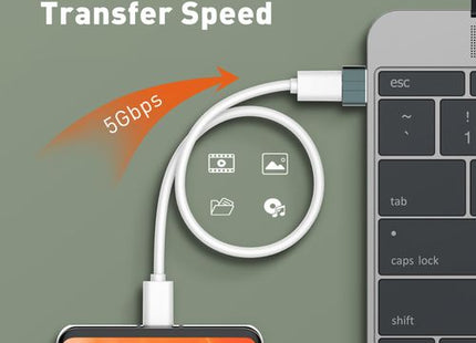 Adaptador USB-C LDNIO - Fast Transmission USB-C Female to USB 3.0 Male