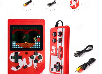 Consola Portátil Retro Roja 400 en 1 con Control Extra y Salida TV