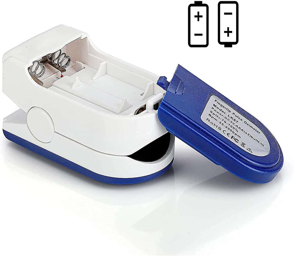 Oxímetro de Pulso Digital LK87 - Fingertip Pulse Oximeter con Pantalla LED