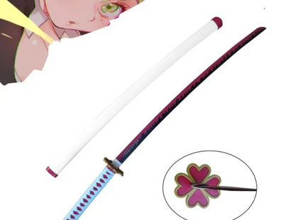 Katana Nichirin de Mitsuri Kanroji Hoja Acero + Vaina - Demon Slayer 103cm