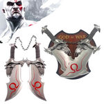 Set 2 Espadas del Caos de Kratos + Soporte - God of War 44cm