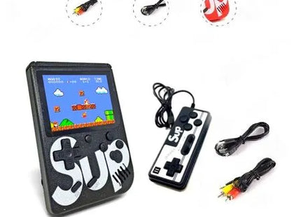Consola Portátil Retro Negra 400 en 1 con Control Extra y Salida TV