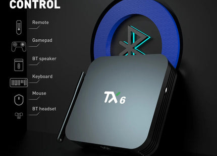 TV Box TX6 con Bluetooth