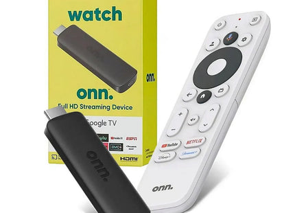 ONN Watch TV Stick Full HD - Google TV con Control Remoto