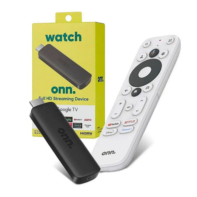 ONN Watch TV Stick Full HD - Google TV con Control Remoto
