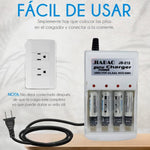 Cargador de Baterías Recargables JIABAO AA / AAA +4 Pilas AA JB212