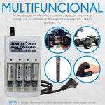 Cargador de Baterías Recargables JIABAO AA / AAA +4 Pilas AA JB212