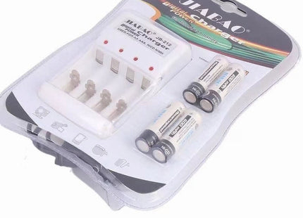 Cargador de Baterías Recargables JIABAO AA / AAA +4 Pilas AA JB212