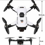 Dron T18P con Cámara Dual HD y Control con Pantalla Gris 18.5cm
