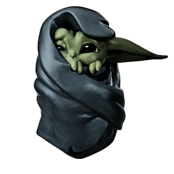Figura Baby Yoda con Manta 8cm