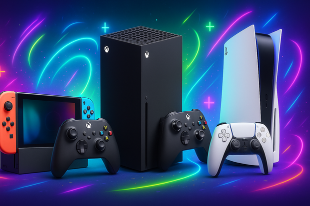 Banner de consolas de videojuegos