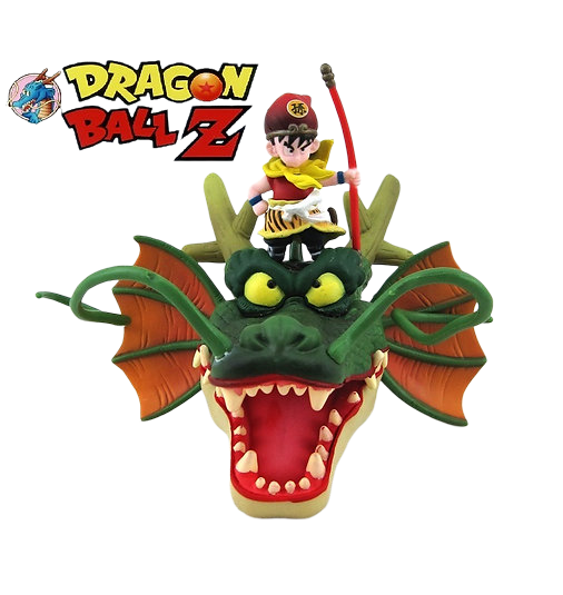 Figura Goku Niño y Shenron 18cm Aprox