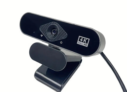 Webcam 4K Ultra 8MP - Micrófono con Reducción de Ruido y Clip Rotatorio