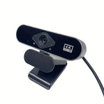 Webcam 4K Ultra 8MP - Micrófono con Reducción de Ruido y Clip Rotatorio
