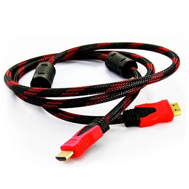 Cable HDMI 1.5m - Alta Velocidad Trenzado con Conectores Dorados