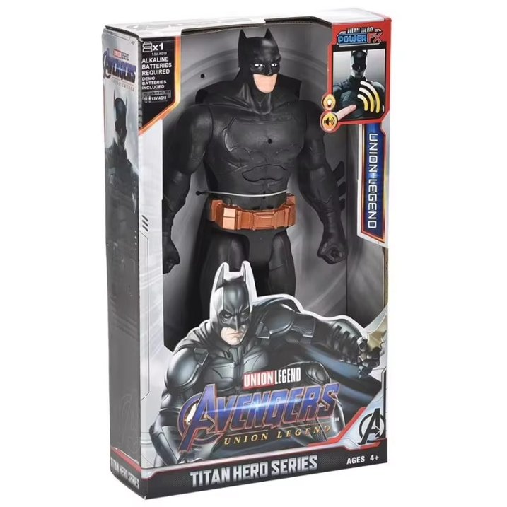 Figura Batman Titan Hero Series con Sonido Power FX 30cm Aprox