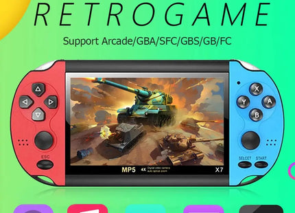 Consola de Juegos Portátil MP5 X7 - Pantalla LCD 4.3"