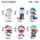 Set de Figuras Doraemon 6 Piezas 8cm
