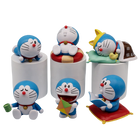 Set de Figuras Doraemon 6 Piezas Versión Relajada