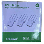 Repetidor WiFi PIX-LINK 1200Mbps con 4 Antenas