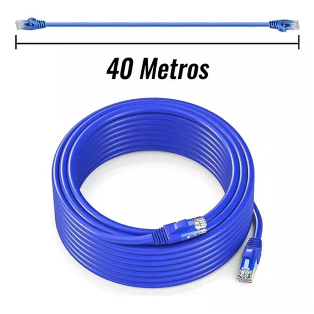 Cable de Red Ethernet Cat5e 40 Metros - Largo Alcance