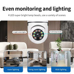 Cámara de Seguridad WiFi 360° con Control por Smartphone - Tipo Foco LED