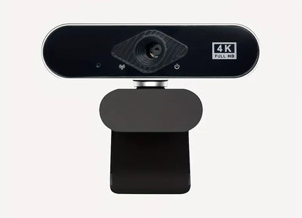 Webcam 4K Ultra 8MP - Micrófono con Reducción de Ruido y Clip Rotatorio