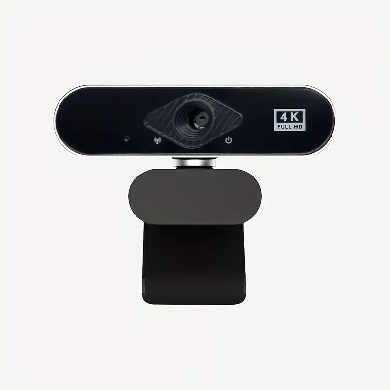 Webcam 4K Ultra 8MP - Micrófono con Reducción de Ruido y Clip Rotatorio