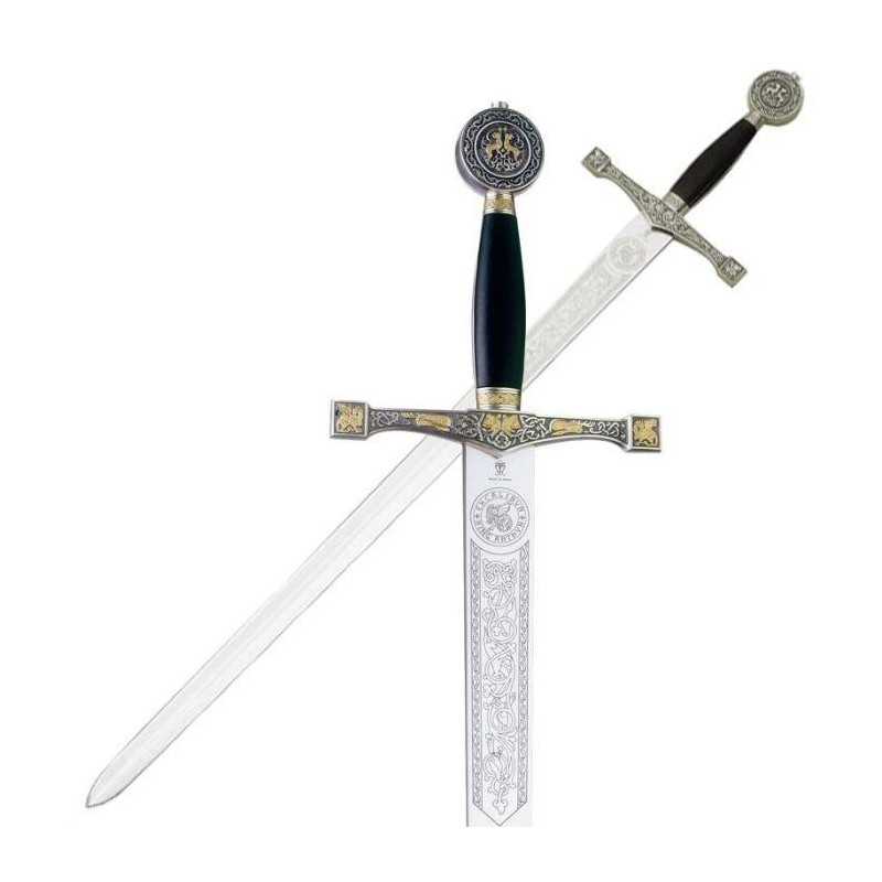 Espada Excalibur del Rey Arturo Acero - 120cm Decorativa