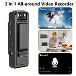 Body Cámara Compacta con Pantalla LCD - Grabación HD Discreta Portátil