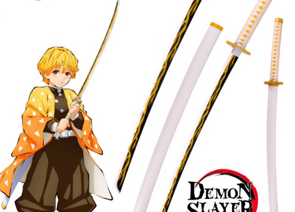 Espada Nichirin de Zenitsu Hoja Acero + Vaina - Demon Slayer 100cm