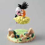 Figura Goku y Chi-Chi Nube Kinton 10cm Aprox