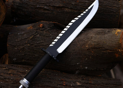 Cuchillo de Rambo II Acero + Funda - 35cm Decorativo