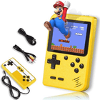 Consola Portátil Retro Amarilla 400 en 1 con Control Extra y Salida TV
