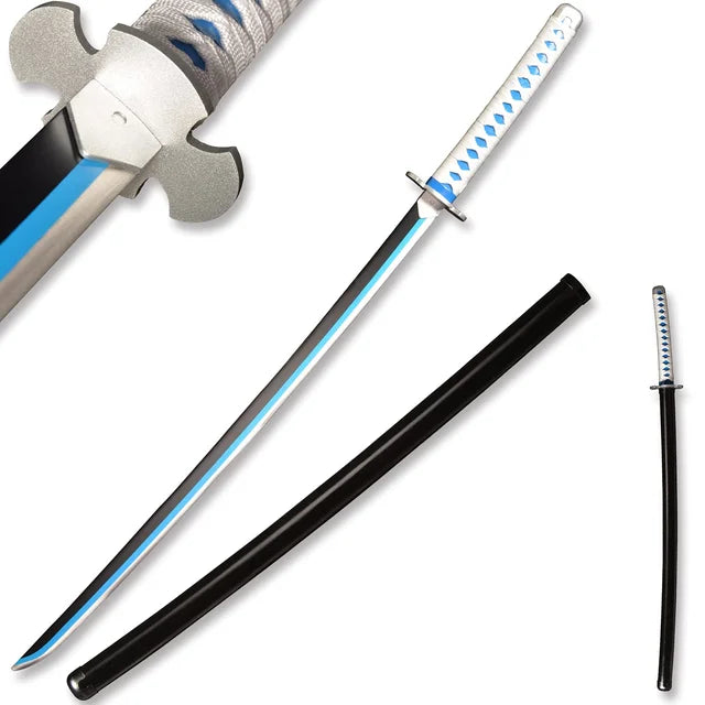 Espada Nichirin de Sakonji Urokodaki Hoja Acero + Vaina - Demon Slayer 100cm