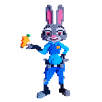 Bloques de Construcción Judy Hopps Zootopia 38cm Aprox