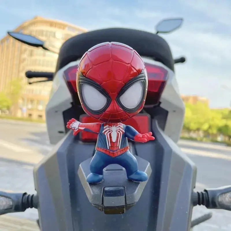 Set 5 Figuras Spider-Man Marvel Chibi con Ventosa 18cm Aprox